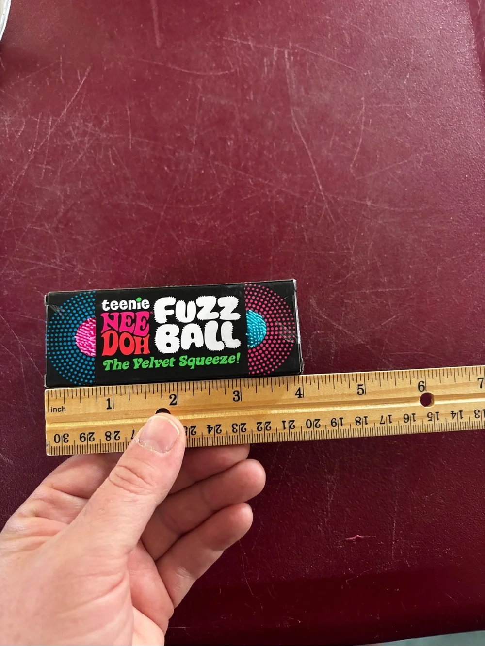 Teenie Nee Doh Fuzz Ball - Velvet Squeeze (Black Box)